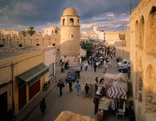Street Scene and Fortified Mosque